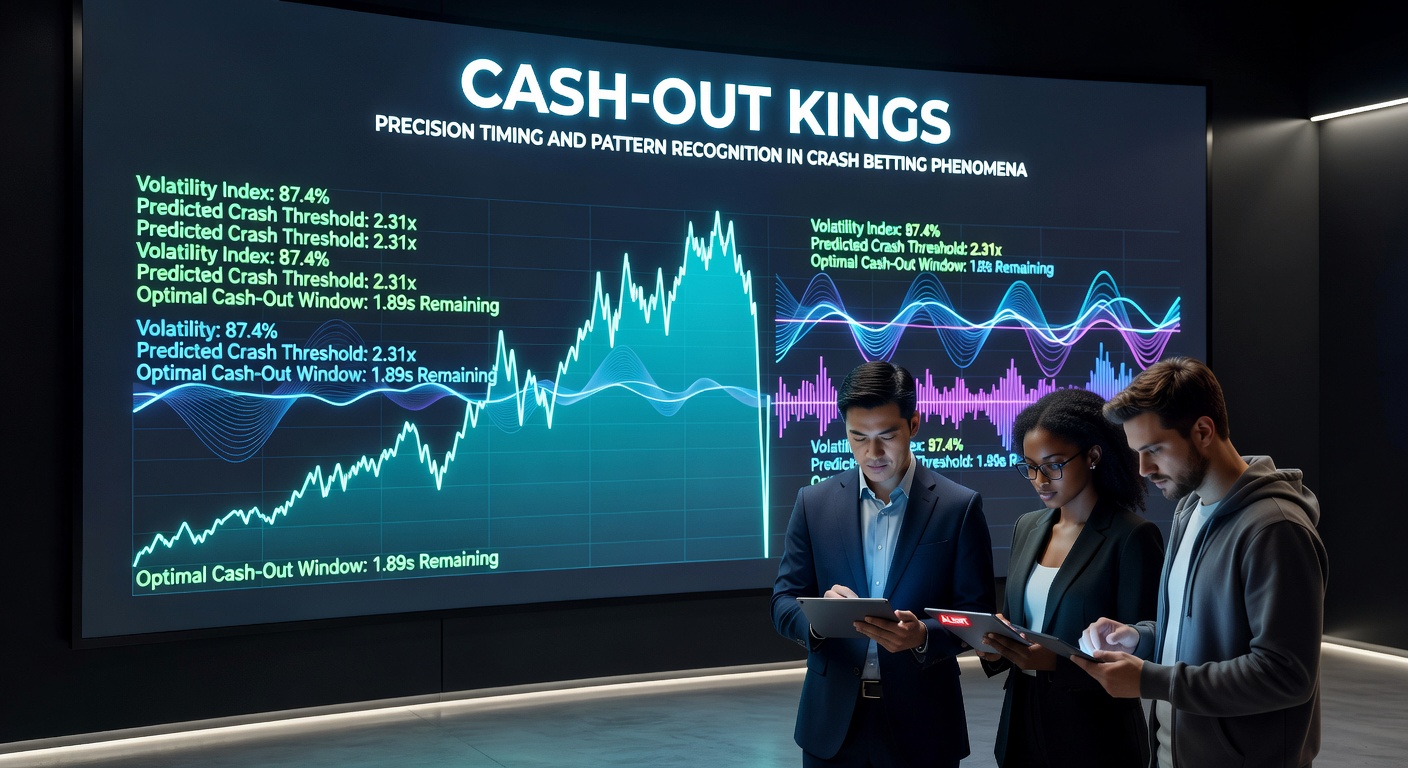 Screenshot of a live crash betting interface displaying multiplier climb, recent crash history, and player cash-out points during a peak session