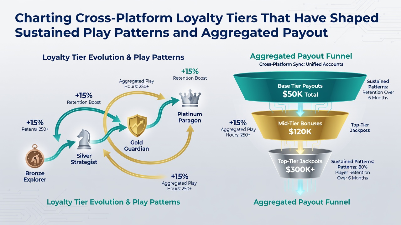 Analytics dashboard displaying aggregated payout trends linked to loyalty tier activity