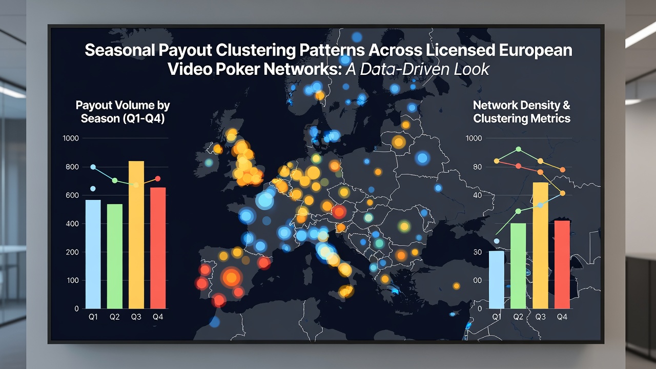 Charts displaying player session timing habits correlated with payout frequency in video poker
